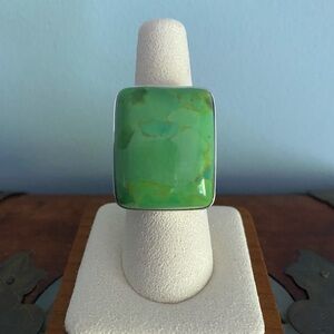 Jay King Green Turquoise Ring size 7.25 in original box.